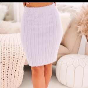 NanaMacs Lavender Sweater Skirt Size Medium